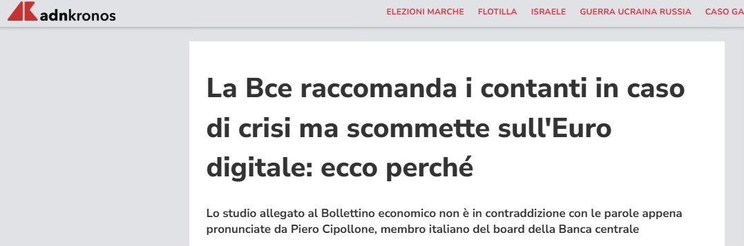 Andkronos bce contanti Andkronos bce contanti